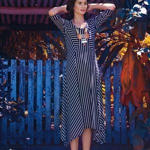 Anthropologie Pieced Stripe dress